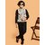 PrintCulture Boys Printed Nehru Jacket (White)