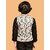PrintCulture Boys Printed Nehru Jacket (White)