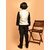 PrintCulture Boys Embellished Nehru Jacket (Beige)