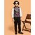 PrintCulture Boys Printed Nehru Jacket (Brown)