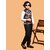 PrintCulture Boys Printed Nehru Jacket (Brown)