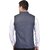 PrintCulture Men Solid Grey Cotton Blend Nehru Jacket