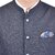 PrintCulture Men Solid Grey Cotton Blend Nehru Jacket