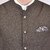 PrintCulture Men Solid Brown Cotton Blend Nehru Jacket