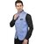 PrintCulture Men Self Design Blue Cotton Blend Nehru Jacket
