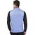 PrintCulture Men Self Design Blue Cotton Blend Nehru Jacket