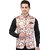 PrintCulture Men Floral Multicolor Cotton Blend Nehru Jacket