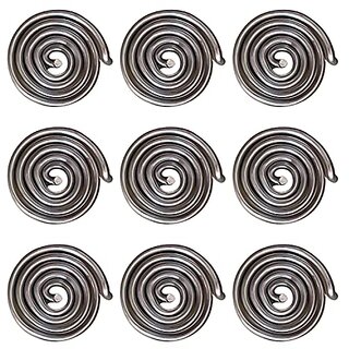 Sambhaav Aluminium Anti-Clockwise Spring Vastu Energy Balancer for Positive Flow (Pack of 9)