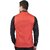 PrintCulture Men Solid Red Cotton Blend Nehru Jacket