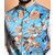 PrintCulture Men Printed Blue Cotton Blend Nehru Jacket