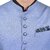 PrintCulture Men Solid Blue Cotton Blend Nehru Jacket