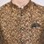 PrintCulture Men Solid Brown Cotton Blend Nehru Jacket