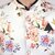 PrintCulture Men Printed White Cotton Blend Nehru Jacket
