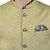 PrintCulture Men Solid Beige Cotton Blend Nehru Jacket