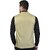 PrintCulture Men Solid Beige Cotton Blend Nehru Jacket