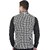 PrintCulture Men Printed Black Cotton Blend Nehru Jacket