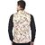 PrintCulture Men Floral Red Cotton Blend Nehru Jacket