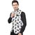 PrintCulture Men Printed Black Cotton Blend Nehru Jacket