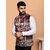 PrintCulture Men Printed Multicolor Cotton Blend Nehru Jacket