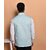 PrintCulture Men Solid Blue Cotton Blend Nehru Jacket
