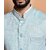 PrintCulture Men Solid Blue Cotton Blend Nehru Jacket