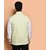 PrintCulture Men Solid White Cotton Blend Nehru Jacket