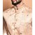 PrintCulture Men Printed Beige Cotton Blend Nehru Jacket