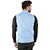 PrintCulture Men Solid Blue Cotton Blend Nehru Jacket