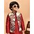 PrintCultr Boys Festive & Party Kurta, Waistcoat and Pyjama Set (Red)