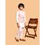 PrintCultr Boys Festive & Party Kurta, Waistcoat and Pyjama Set (White)