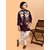 PrintCultr Boys Festive & Party Kurta, Waistcoat and Pyjama Set (Brown)