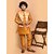 PrintCultr Boys Festive & Party Kurta, Waistcoat and Pyjama Set (Yellow)