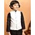 PrintCultr Boys Solid Nehru Jacket (Pack of 2, White)