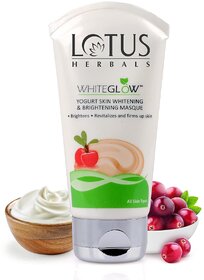 Lotus Herbals Whiteglow Yogurt Skin Whitening  Brightening Mask 80G