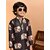 PrintCultr Boys Festive & Party Kurta and Pyjama Set (Brown)