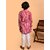 PrintCultr Boys Festive & Party Kurta and Pyjama Set (Red)