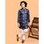 PrintCultr Boys Festive & Party Kurta and Pyjama Set (Dark Blue)