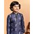 PrintCultr Boys Festive & Party Kurta and Pyjama Set (Dark Blue)