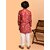 PrintCultr Boys Festive & Party Kurta and Pyjama Set (Red)