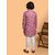 PrintCultr Boys Festive & Party Kurta and Pyjama Set (Pink)