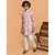 PrintCultr Boys Festive & Party Kurta and Pyjama Set (Pink)