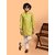 PrintCultr Boys Festive & Party Kurta and Pyjama Set (Yellow)