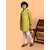 PrintCultr Boys Festive & Party Kurta and Pyjama Set (Yellow)