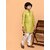 PrintCultr Boys Festive & Party Kurta and Pyjama Set (Yellow)