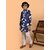 PrintCultr Boys Festive & Party Kurta and Pyjama Set (Blue)