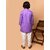 PrintCultr Boys Festive & Party Kurta and Pyjama Set (Purple)