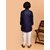 PrintCultr Boys Festive & Party Kurta and Pyjama Set (Dark Blue)