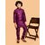 PrintCultr Boys Festive & Party Kurta and Pyjama Set (Purple)