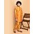 PrintCultr Boys Festive & Party Kurta and Pyjama Set (Yellow)