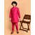 PrintCultr Boys Festive & Party Kurta and Pyjama Set (Pink)